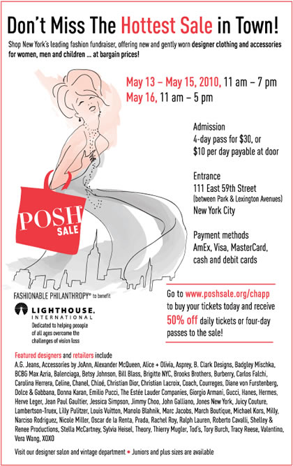 POSH sale to benefit Lighthouse International