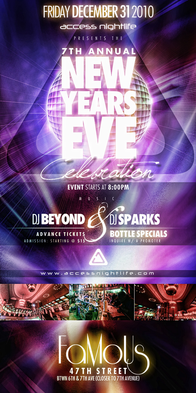 Famous Dave NYE Flyer